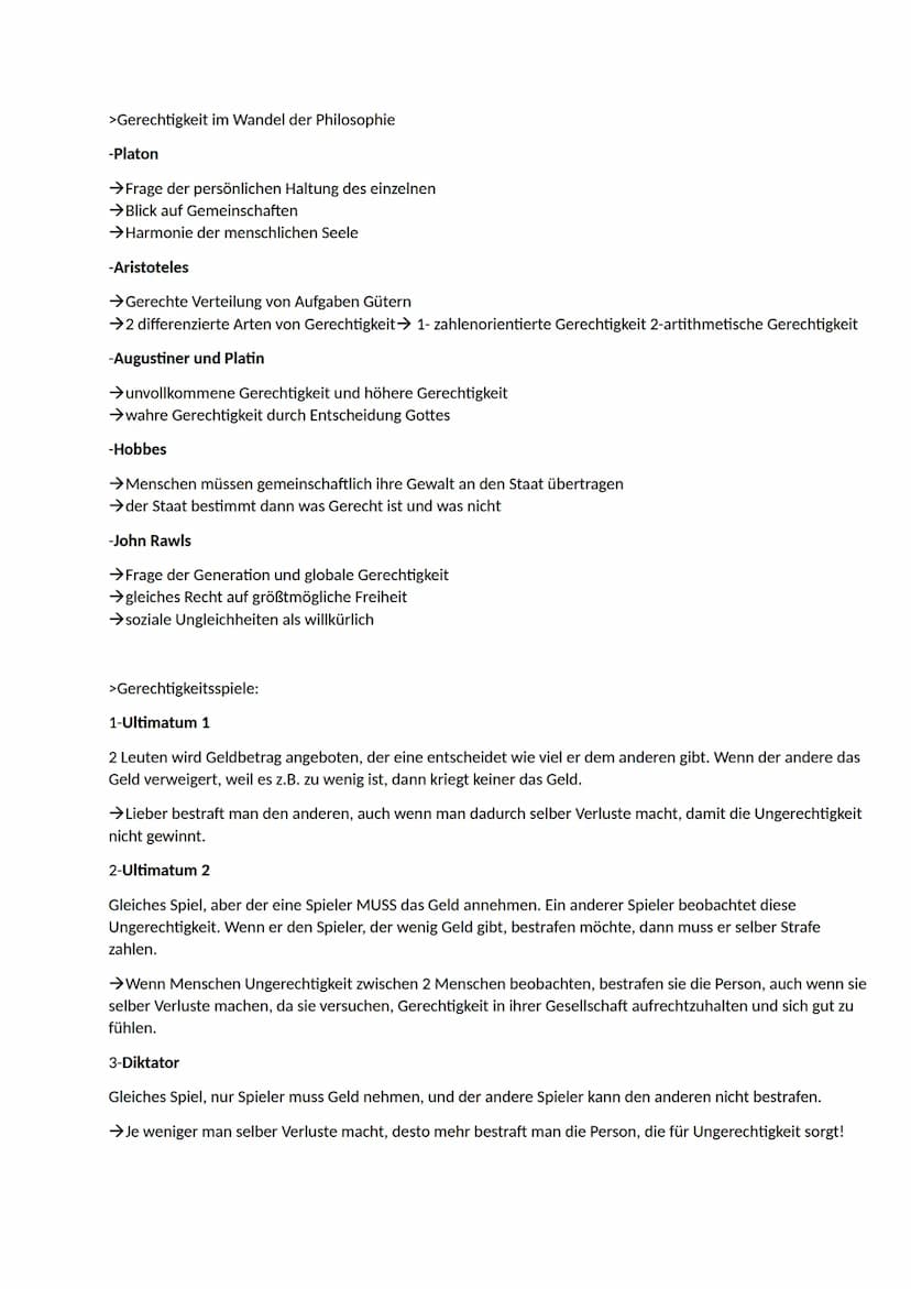>Gerechtigkeitsformeln:
- ,,Jedem das Seine"
Verteilungsgerechtigkeit
→Gleiches ist nicht immer gleich. Es müssen alle möglichen Faktoren be