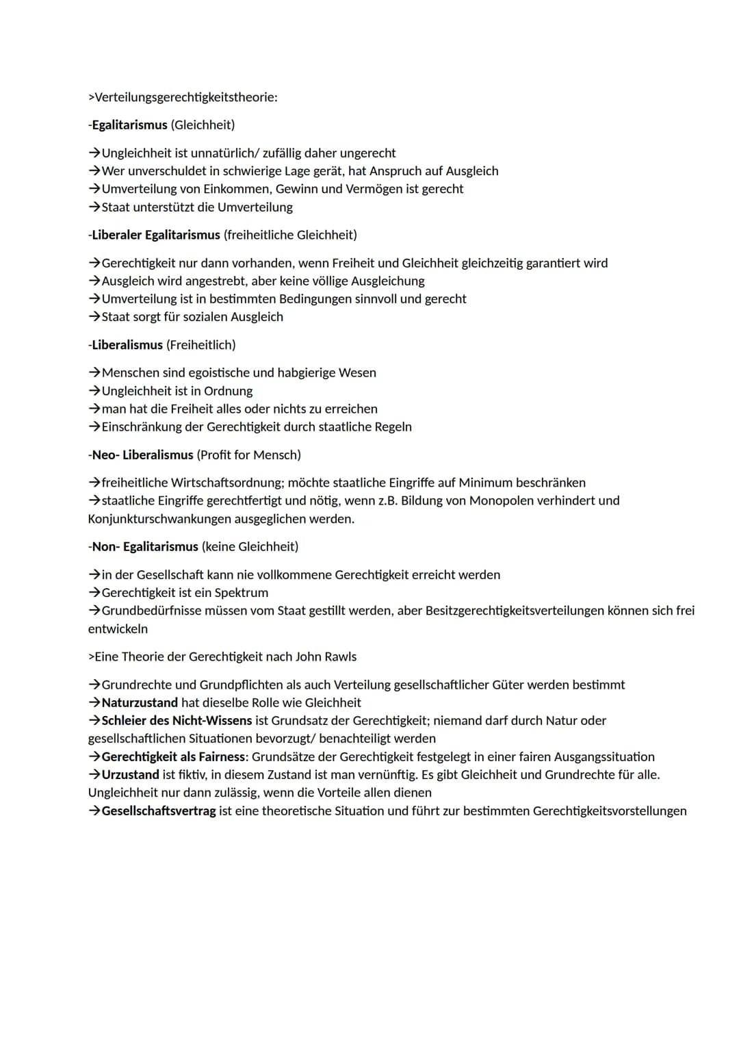 >Gerechtigkeitsformeln:
- ,,Jedem das Seine"
Verteilungsgerechtigkeit
→Gleiches ist nicht immer gleich. Es müssen alle möglichen Faktoren be