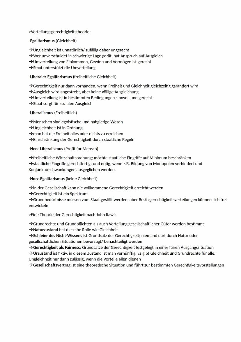 >Gerechtigkeitsformeln:
- ,,Jedem das Seine"
Verteilungsgerechtigkeit
→Gleiches ist nicht immer gleich. Es müssen alle möglichen Faktoren be