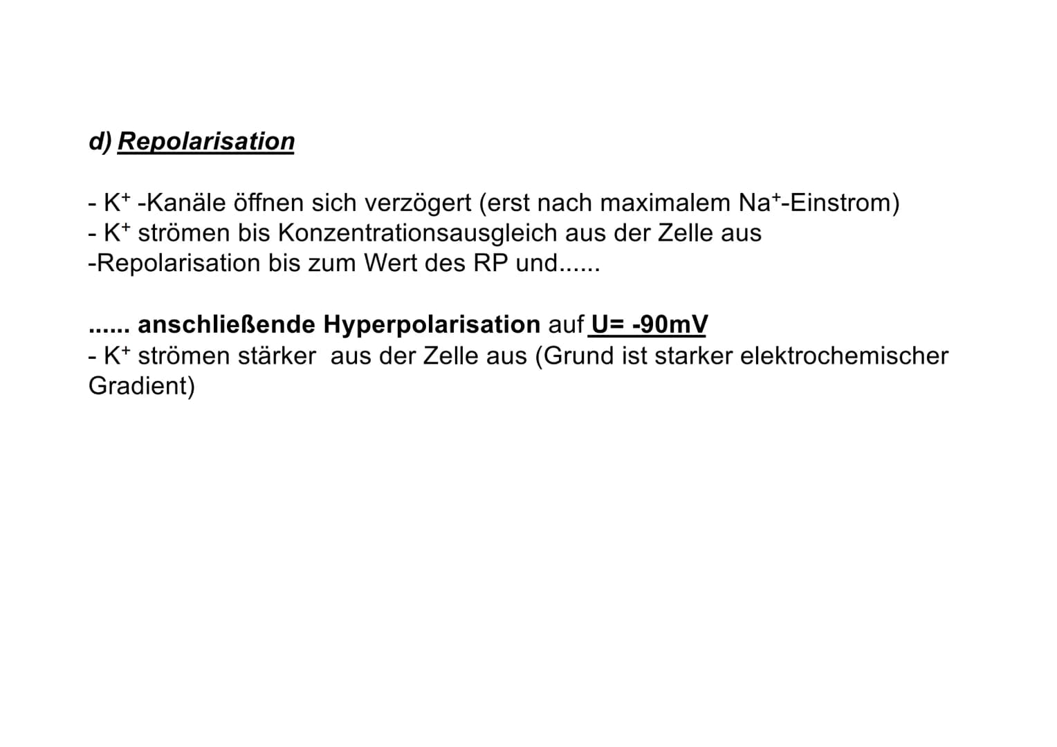 20
Ionentheorie der
Erregungsbildung
Ruhe und Aktionspotenzial Messung von Membranpotenzialen
Bezugs-
elektrode
b)
Oszilloskop zeigt
Membran