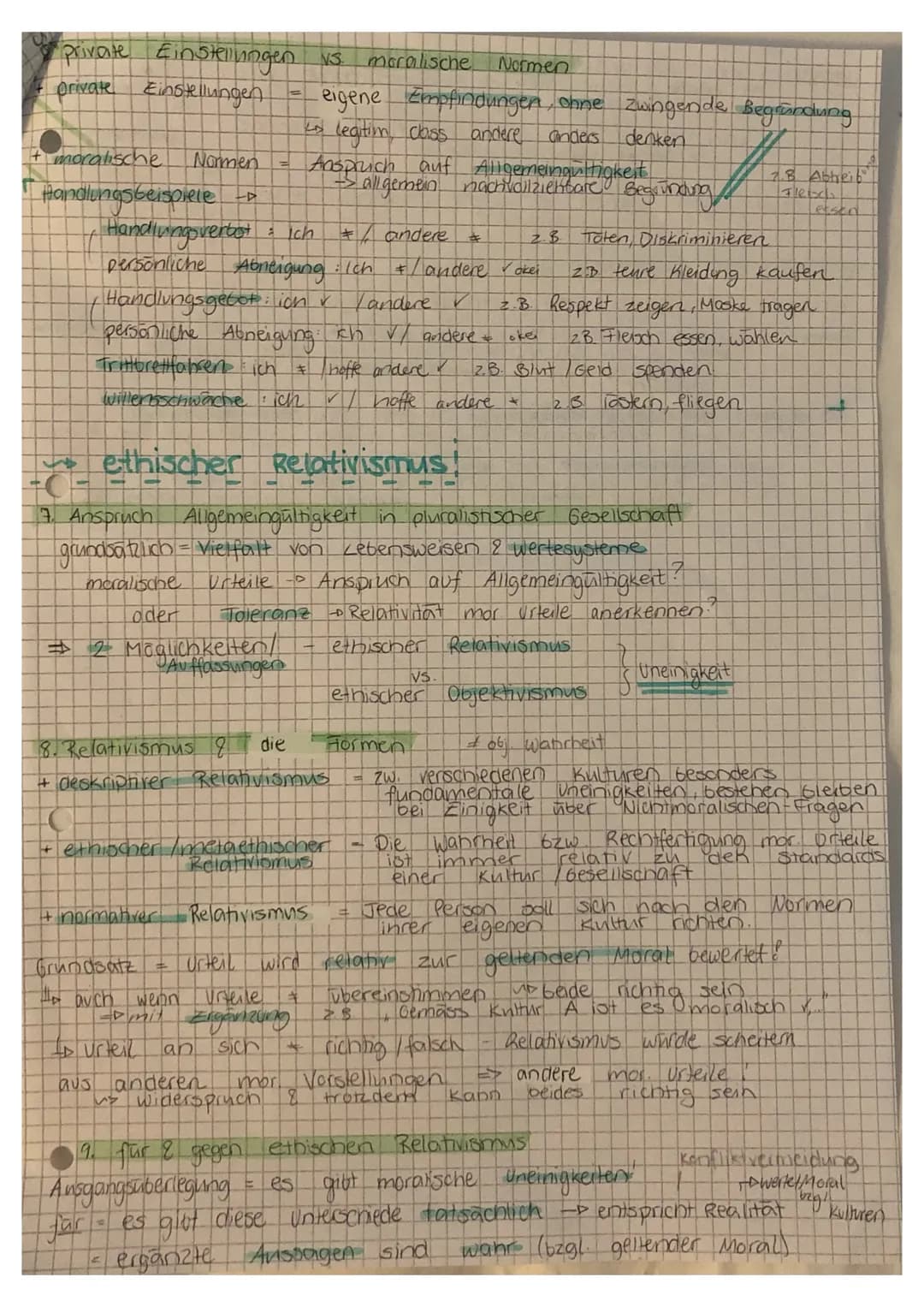 PHILOSOPHIE.
moralische Urteile & ethischer
moralische urteile
C
1. Merkmale
- normative
+ normaty
Handlungsbezug
Ansprüche auf Allgemeingül