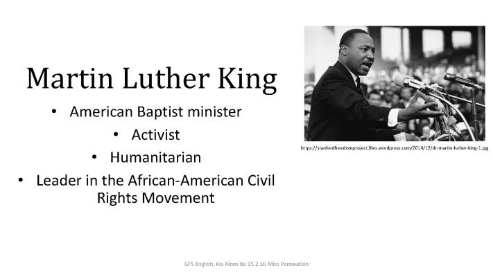 Know Martin Luther King Jr  thumbnail