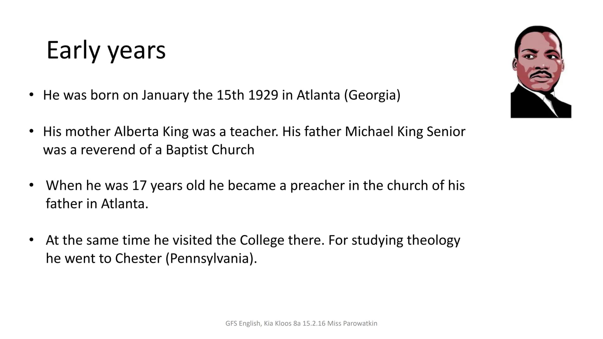 Martin Luther King: His Life, Family, and Achievements