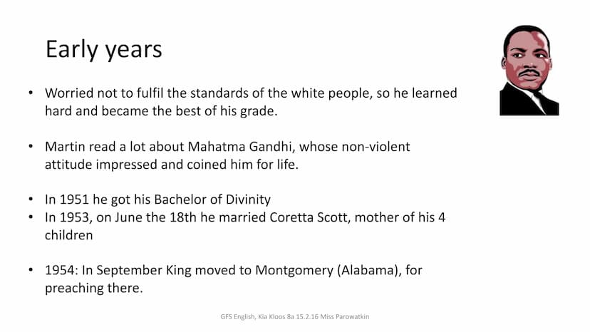 Martin Luther King
American Baptist minister
Activist
Humanitarian
●
●
Leader in the African-American Civil
Rights Movement
n
https://stanfo
