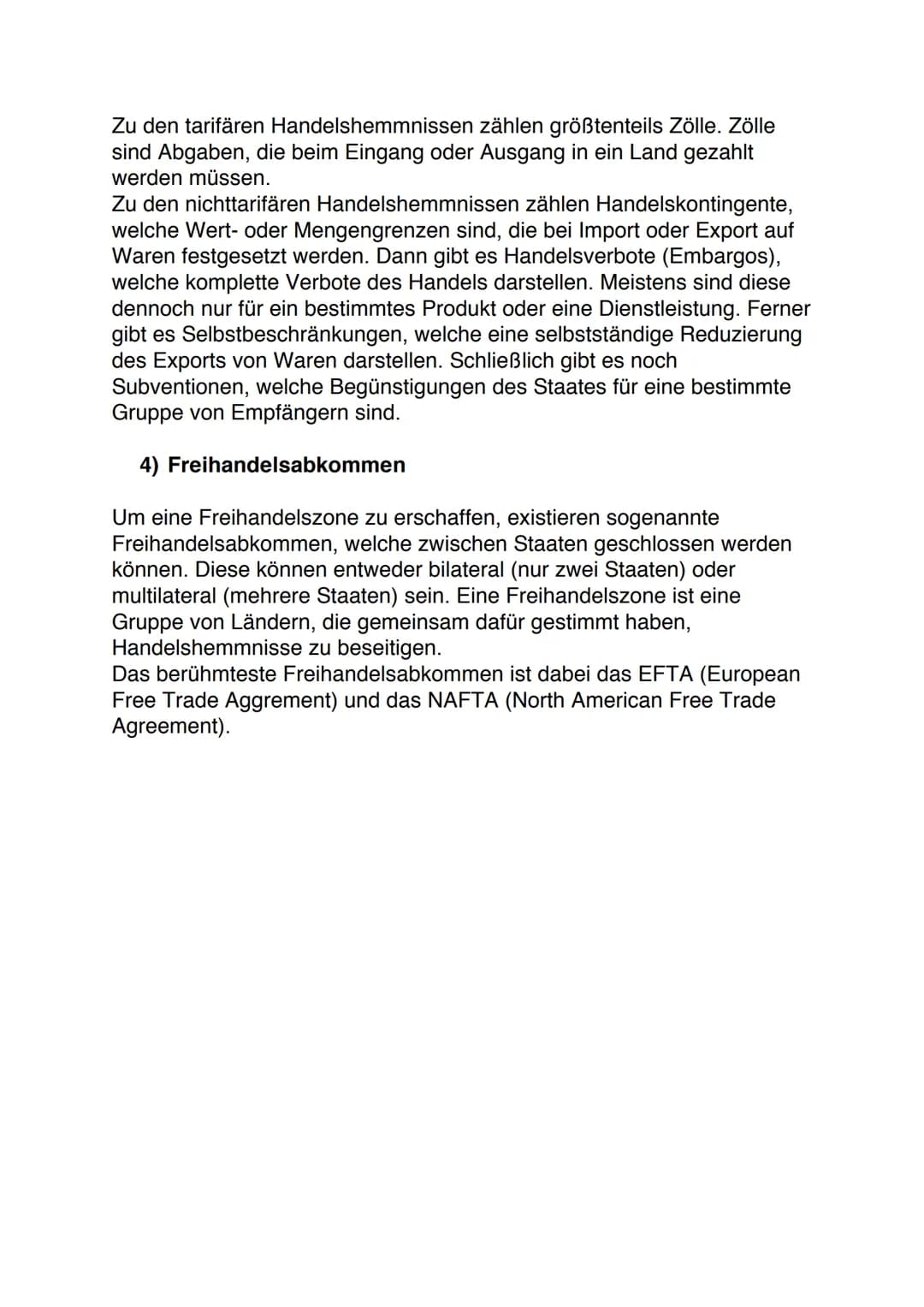 FREIHANDEL Freihandel
1) Definition
Der Freihandel ist ein „Grundsatz des Liberalismus, nach dem der
Wohlstand aller Länder am größten ist, 