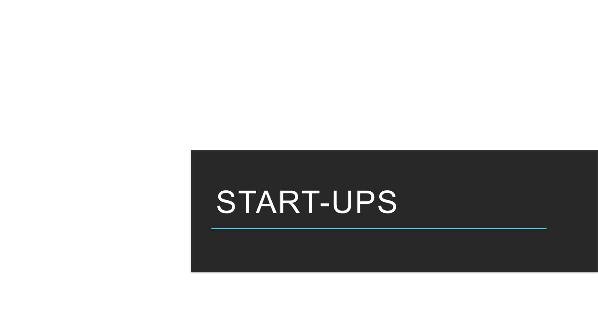 START-UPS Start-ups
1) Definition
Ein Start-Up ist eine kürzlich gegründete Firma. Im sogenannten
Lebenszyklus befindet sich ein Start-Up in