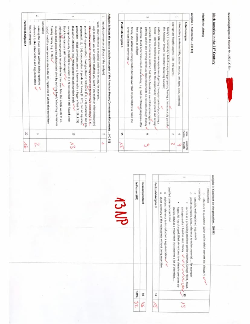 5
de pay
10
15
20
25
30
35
Q1 LK Englisch
1. Nachschreibklausur
Black America and the American Dream
by Janis Ware, September 19, 2022
Name: