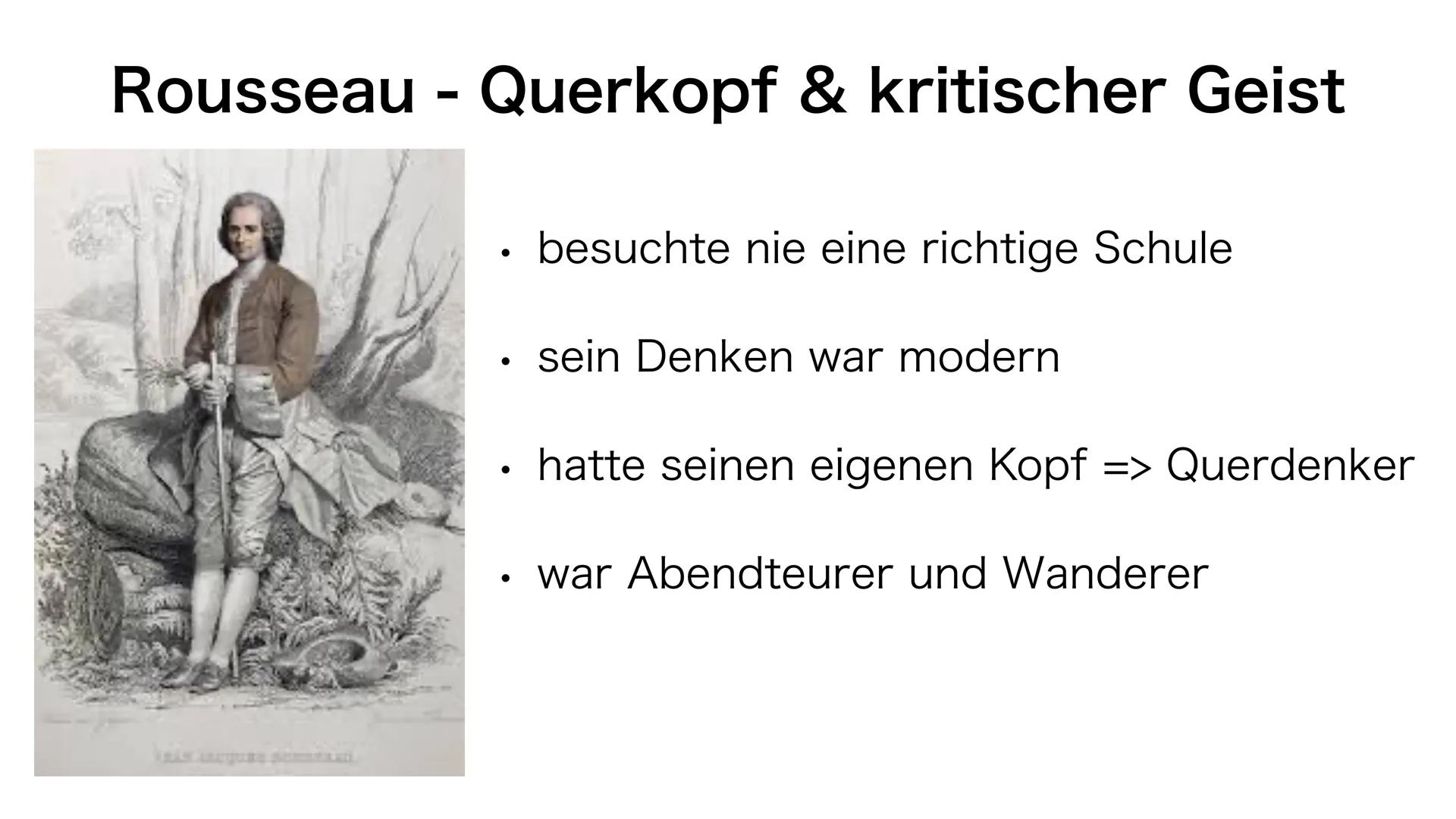 Jean-
Jacques Rousseau ●
Jean-Jacques Rousseau
geboren 28. Juni 1712, gestorben: 2. Juli 1778
war ein französisch- schweizerischer Schriftst