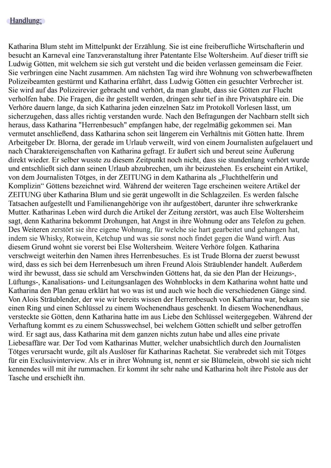 Die verlorene Ehre der Katharina Blum 