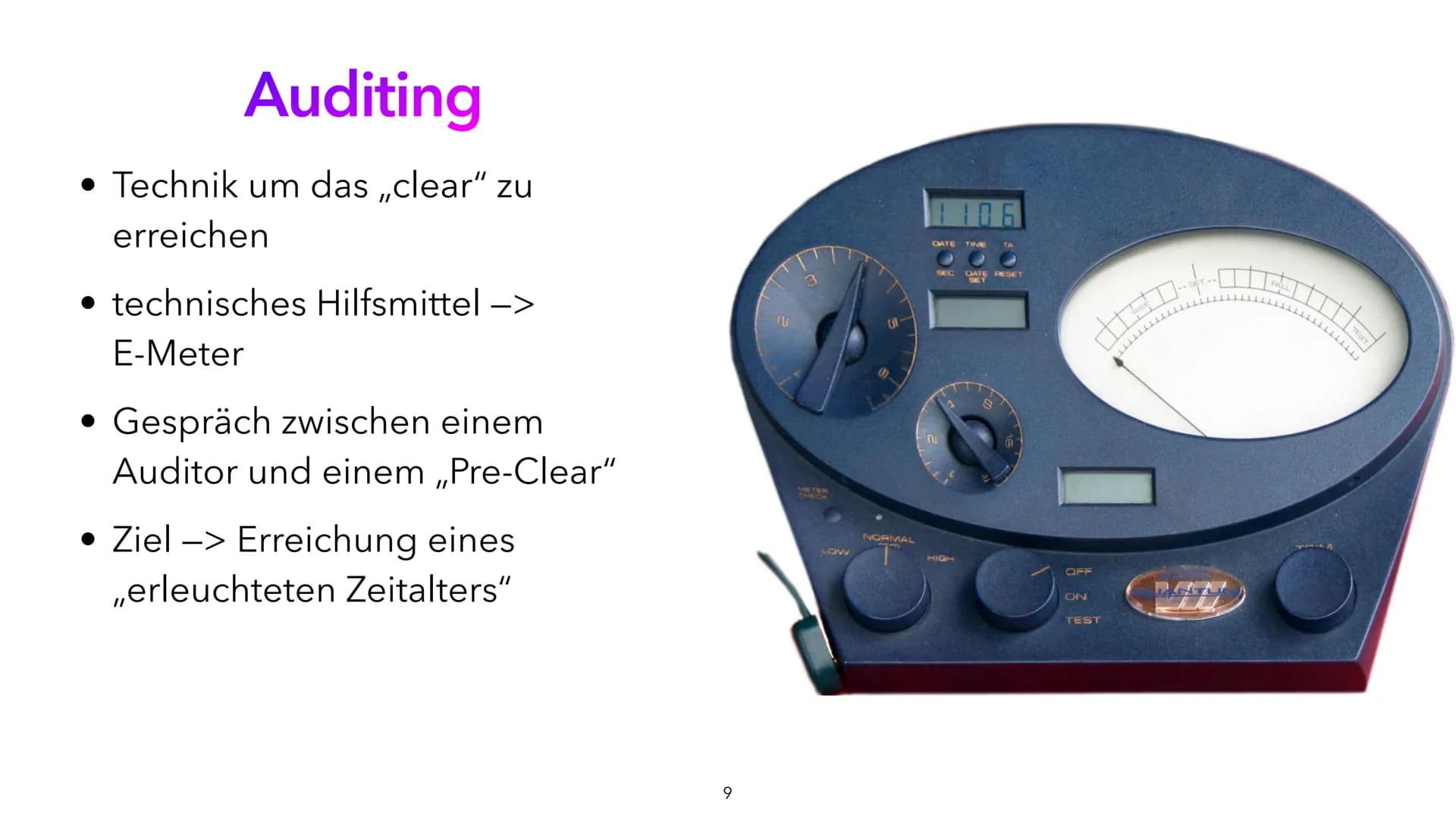 J
SCIENTOLOGY
Was steckt hinter der Fassade?
von Franzi, Maurice und David Inhaltsverzeichnis
Gliederung der Themen
• Was ist Scientology?
•