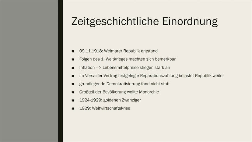 NEUE
SACHLICHKEIT:
LITERATUR DER
WEIMARER
REPUBLIK
Eine Präsentation
von Luisa Gliederung
■
■
1. Definition
2. zeitgeschichtliche Einordnung