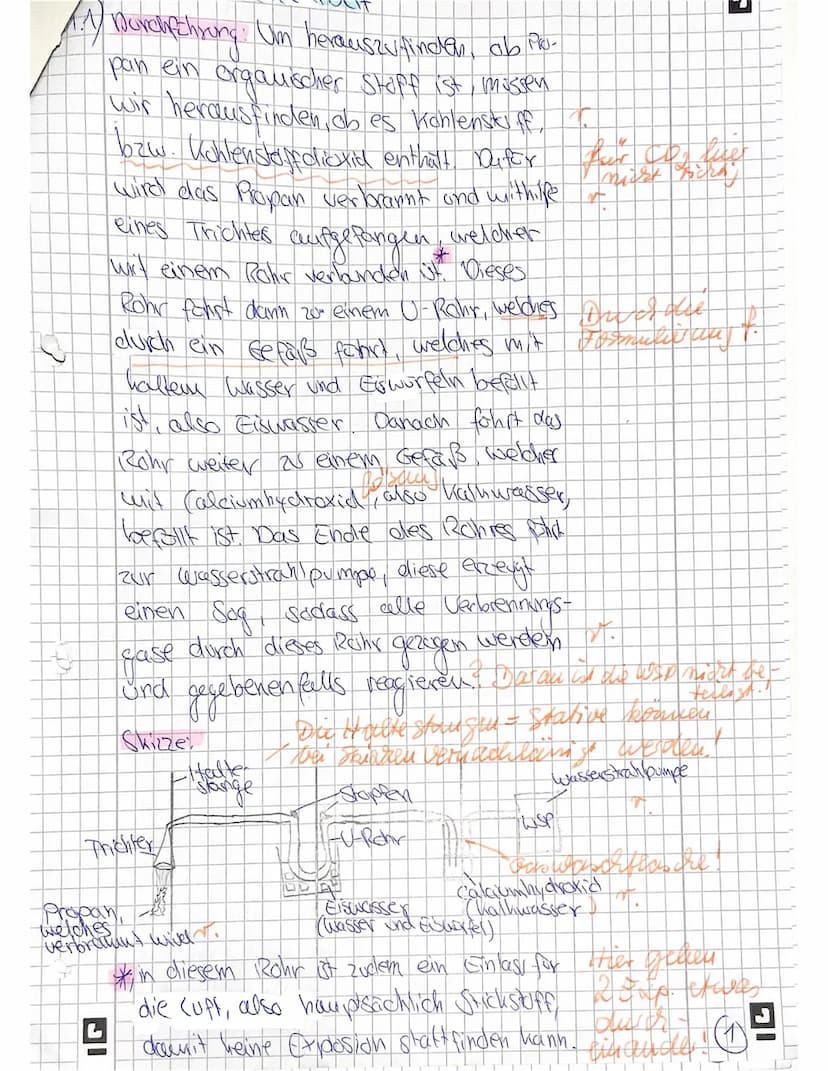 Aufgaben:
65/10 NB
6/6/1
Qualitativer Nachweis
Propan, ein Gas, das u. a. in Campingkochern vorkommt, soll darauf überprüft
werden, ob es zu