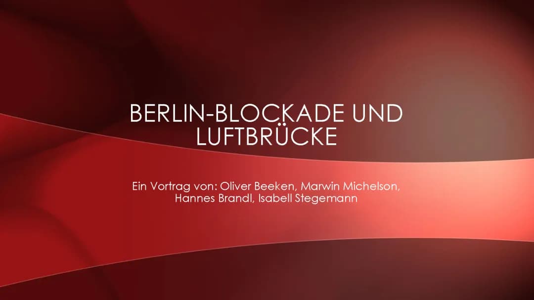 Die Berlin-Blockade: Ursachen, Verlauf und Folgen einfach erklärt