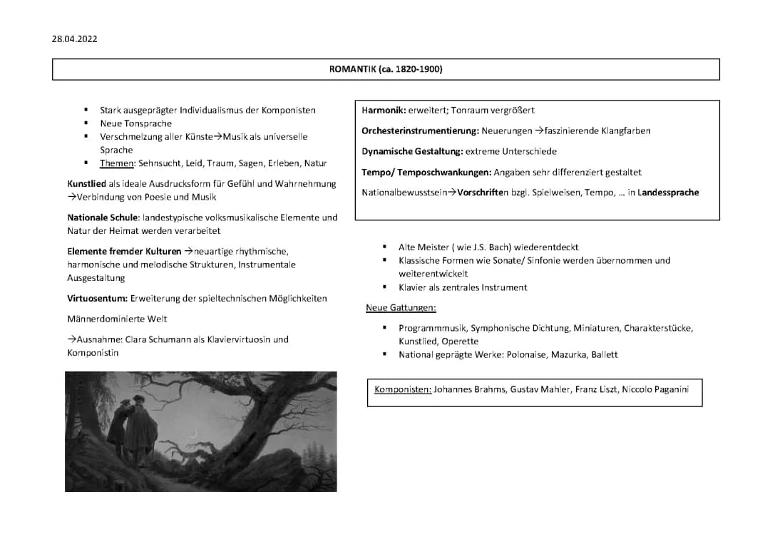 Epochen der Musikgeschichte