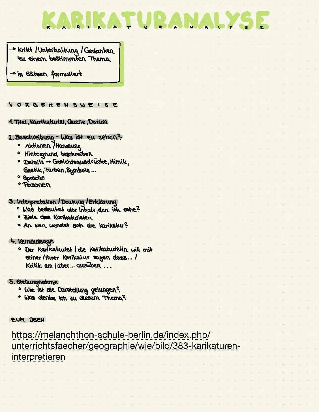 Karikaturanalyse 