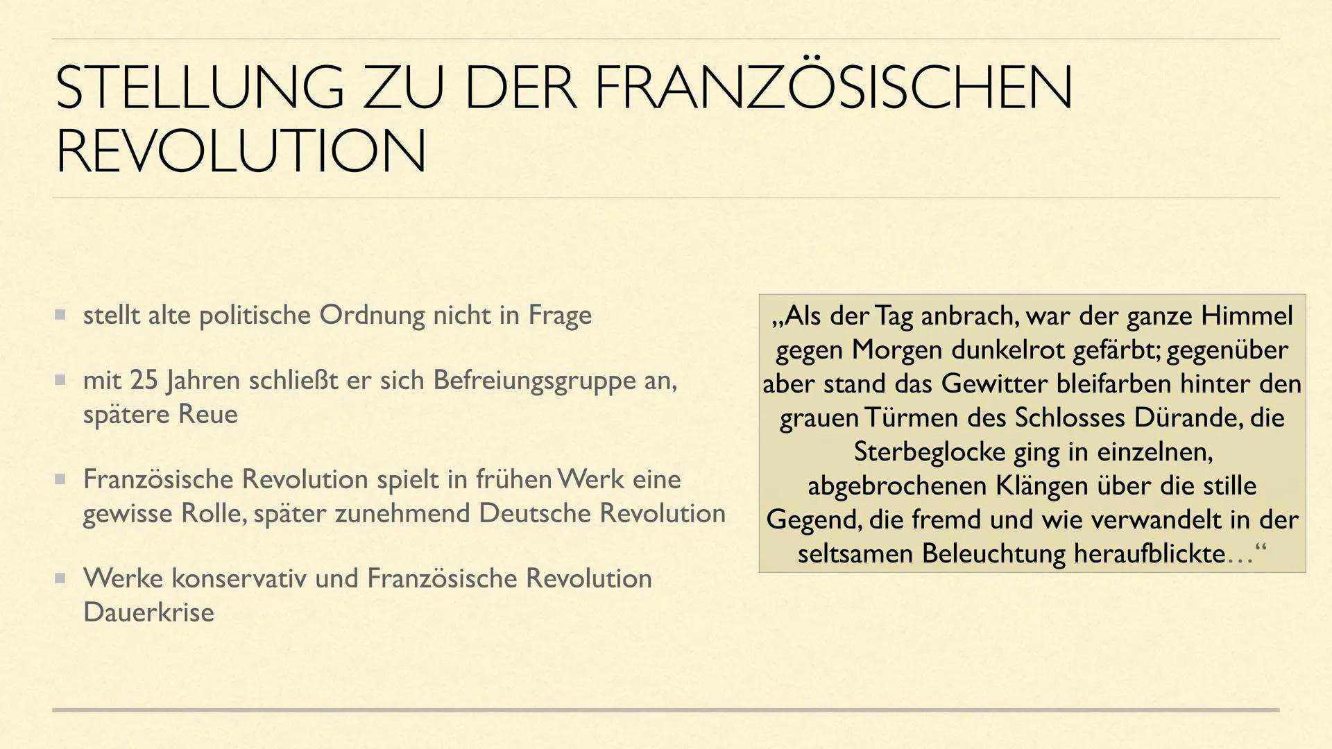 Abb. I
JOSEPH VON EICHENDORFF
Eine Präsentation von Queenie D. und Linda H. GLIEDERUNG
Lebenslauf
■ Familiäres Umfeld
Stellung zur Französis