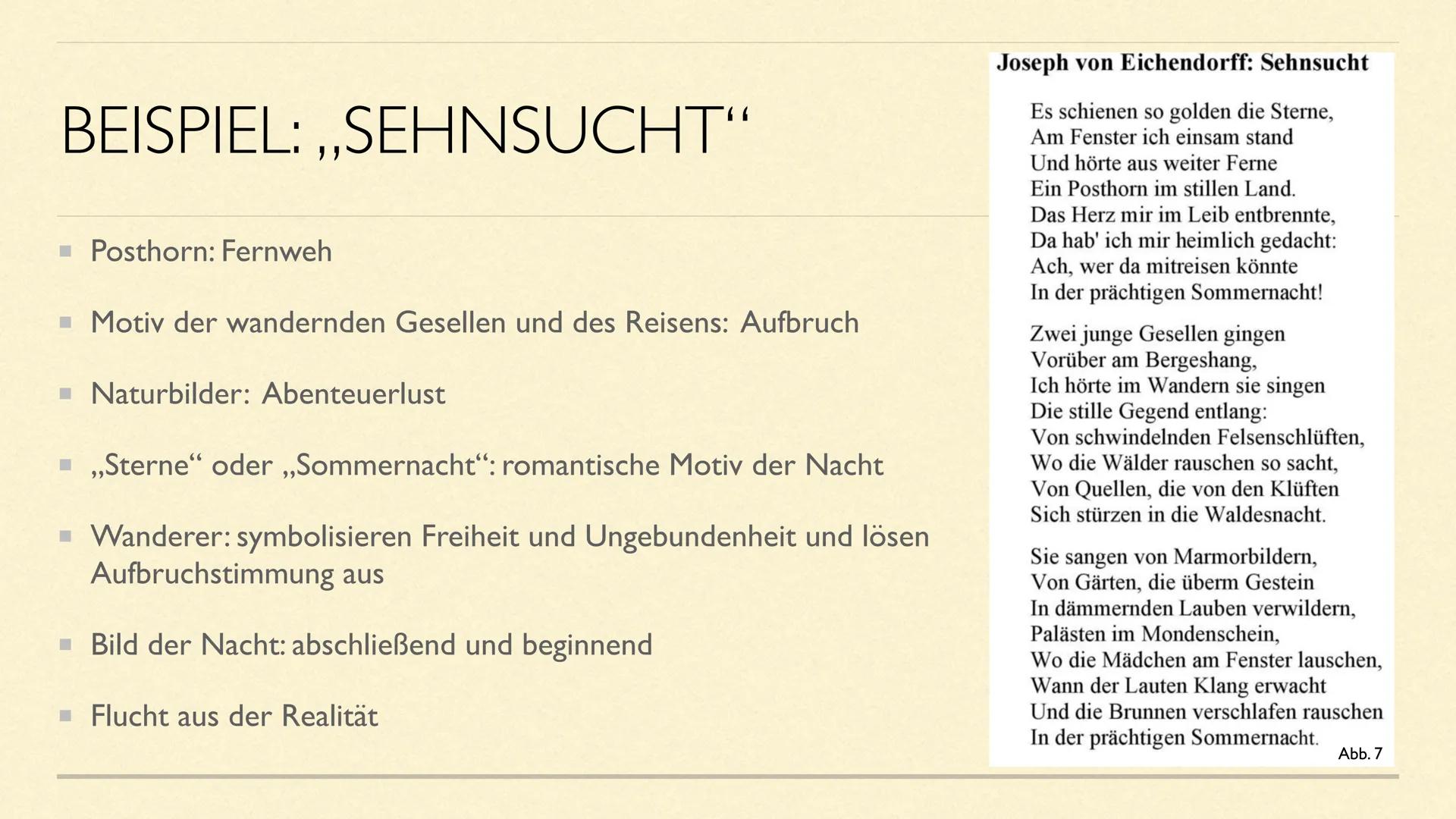 Abb. I
JOSEPH VON EICHENDORFF
Eine Präsentation von Queenie D. und Linda H. GLIEDERUNG
Lebenslauf
■ Familiäres Umfeld
Stellung zur Französis