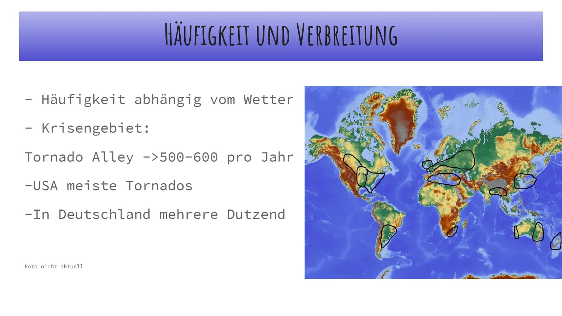 TORNADOS INHALT
1) Was ist ein Tornado?
2) Der Unterschied zwischen Tornado und Hurrikane
3) Entstehung eines Tornados
4) Kennwerte eines To