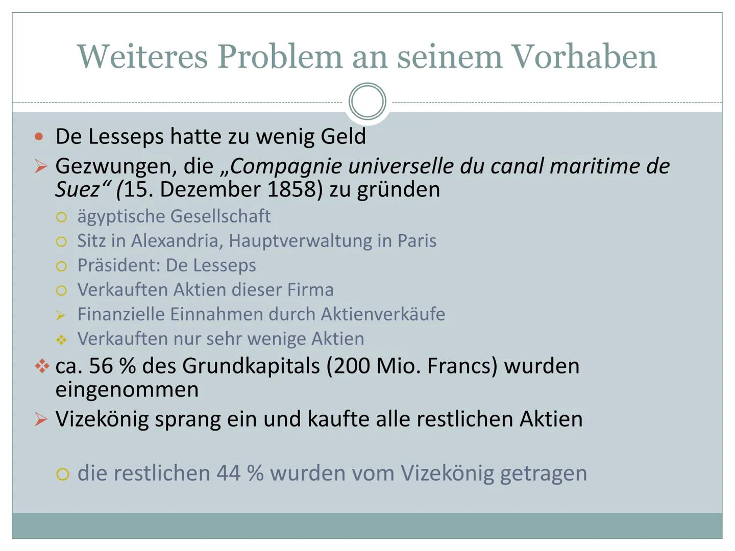 Der Suezkanal
Wie und warum prägt der Mensch Räume?
1. Allgemeine Informationen
Schifffahrtskanal zwischen Port Said und Port Taufiq (Ägypte