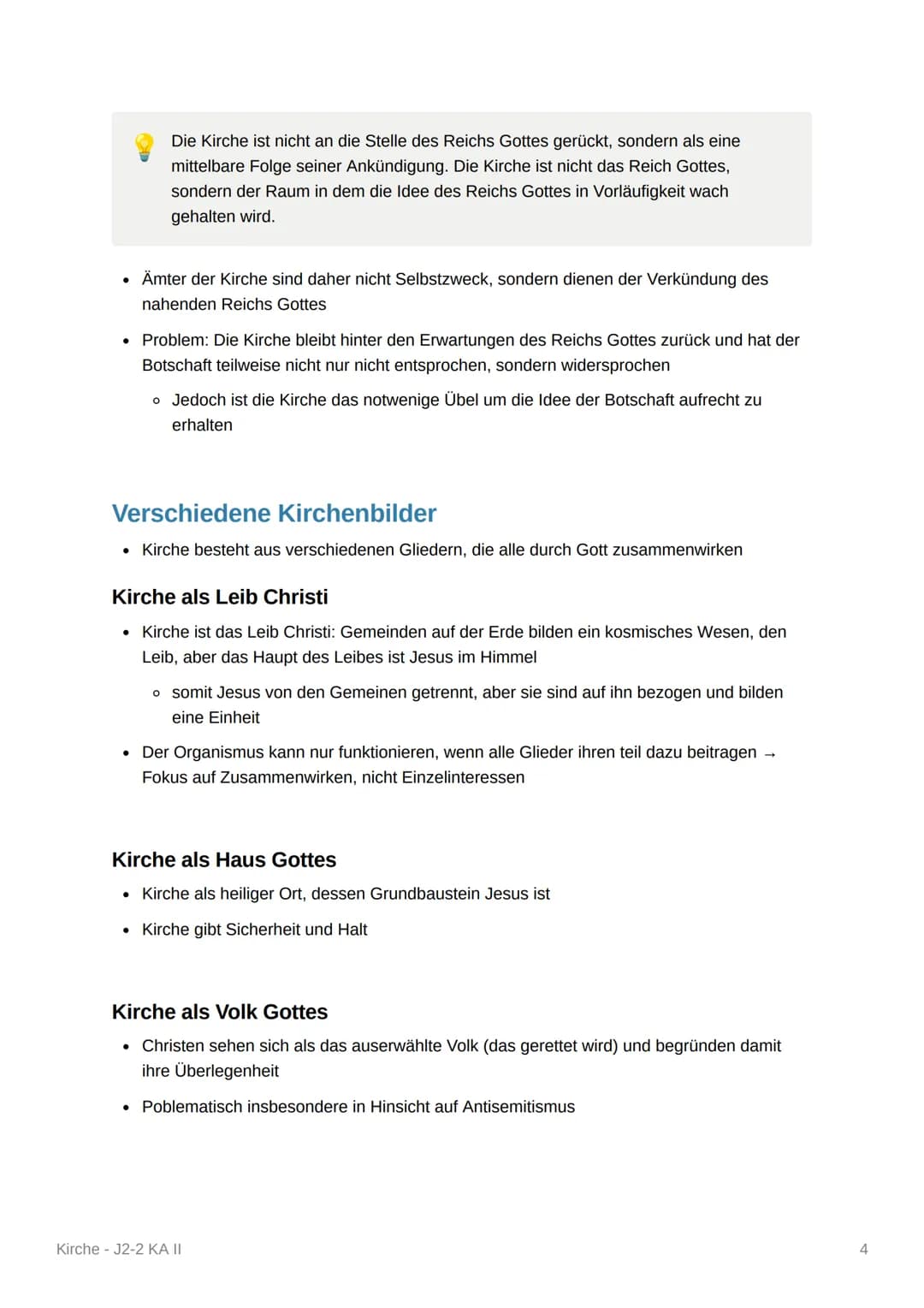 Kirche - J2-2 KA II
Über die Definition der Kirche, das Evangelium und die Relevanz der
Religion.
Braucht Glaube Kirche? - Unterschiedliche 