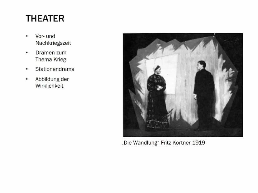 EXPRESSIONISMUS GLIEDERUNG
Weltbild/Allgemeines
Wass
Historisches
Kultur
Literatur
Malerei
Architektur
Musik
Teror WELTBILD/ALLGEMEINES
●
Wi