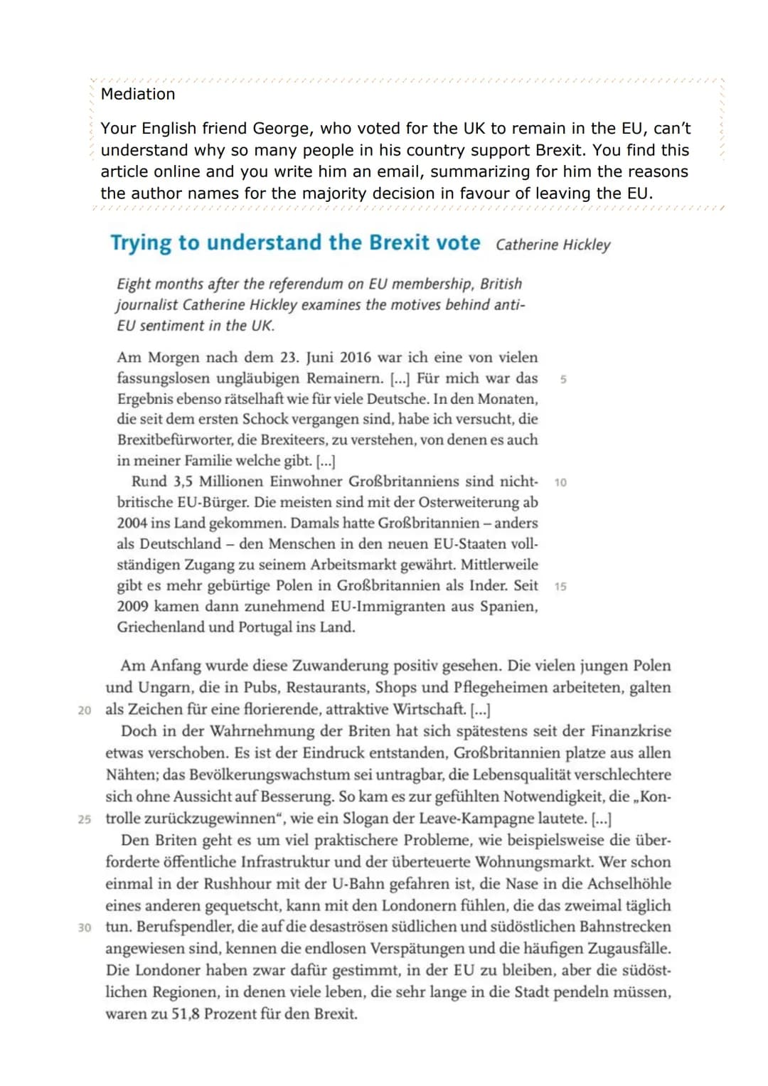 Mediation: Trying to understand the Brexit vote
Hi George,
Many thanks for writing. I really appreciate it.
I definitely agree that the UK m