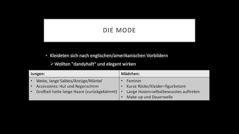 DIE SWING-JUGEND
Referat von Hannah Steinhauer und Chiara Blum Treffpunkte und Lebensstil
• Cliquenbildung
●
●
●
Sprachliche Eigenheiten
Die