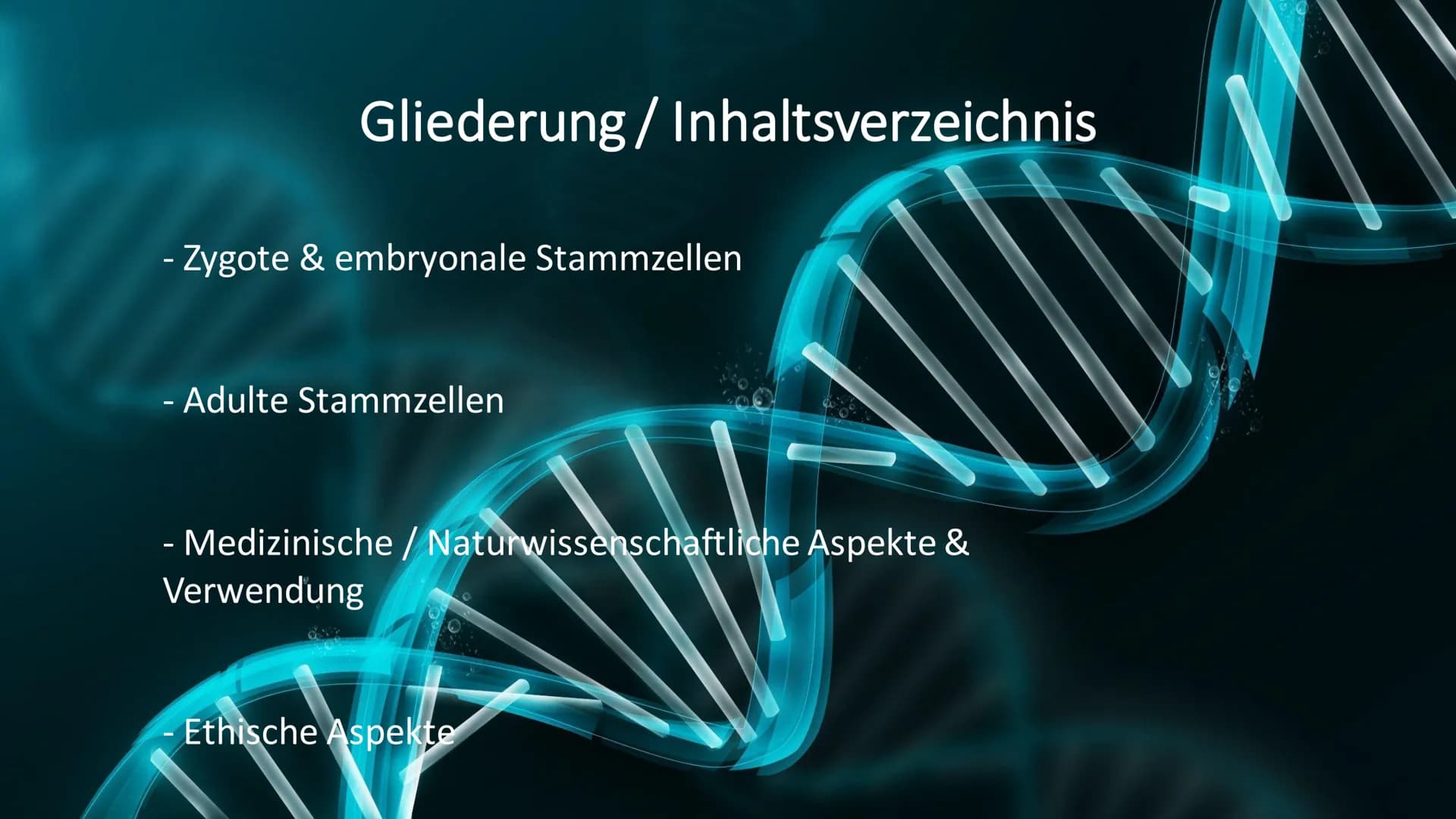 Stammzellen
Made By Meliha,
Bahri, Betül und Jacek Gliederung/Inhaltsverzeichnis
- Zygote & embryonale Stammzellen
- Adulte Stammzellen
- Me