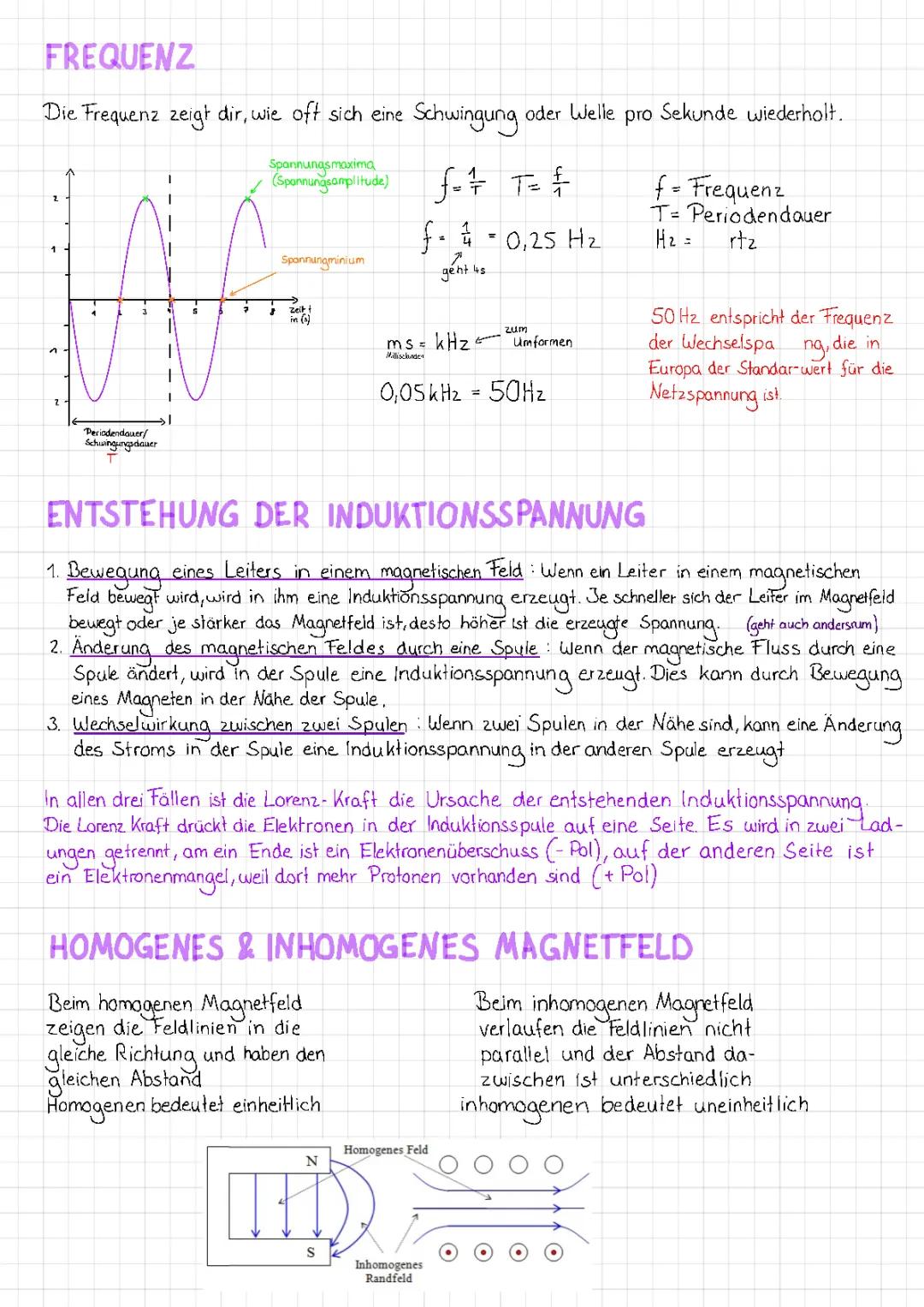 Transformator, Induktionsspannung 