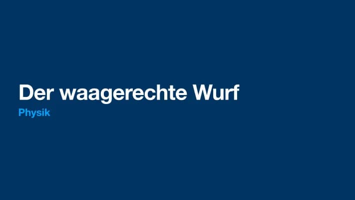 Know Der waagerechter Wurf  thumbnail