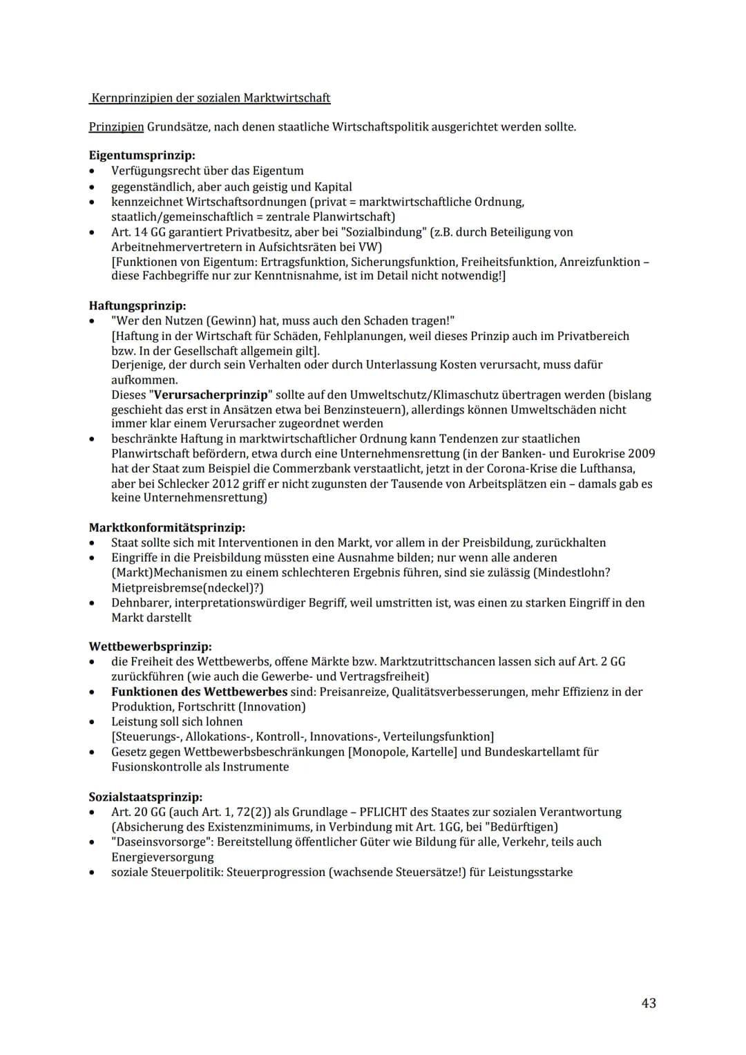 Q2 Soziale Marktwirtschaft - zwischen Anspruch und Wirklichkeit
Soziale Marktwirtschaft
Verbindung der Freiheit auf dem Markt mit dem Prinzi
