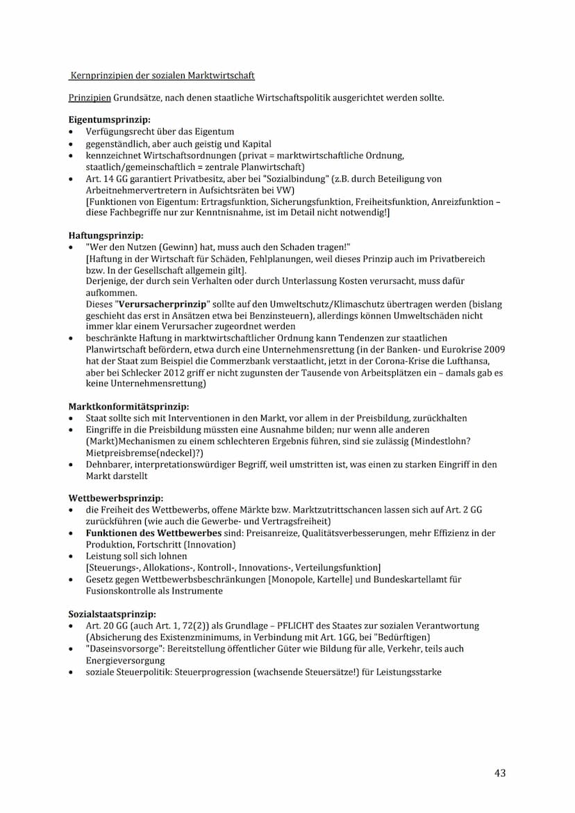 Q2 Soziale Marktwirtschaft - zwischen Anspruch und Wirklichkeit
Soziale Marktwirtschaft
Verbindung der Freiheit auf dem Markt mit dem Prinzi