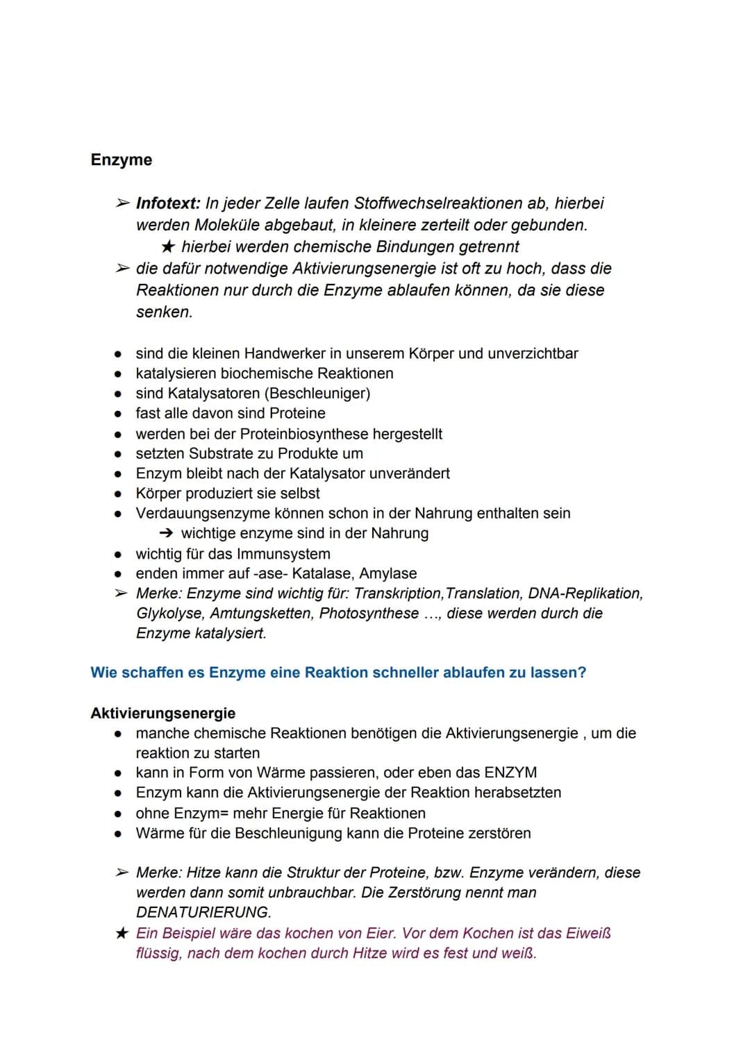 Proteine
●
sind Makromoleküle
● bestehen aus vielen Aminosäuren
• regelmäßig neue gebaut und alte abgebaut
●
entstehen bei der Proteinbiosyn