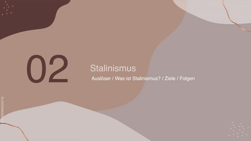 DESMANIA.C
66
,,Schluss mit der
Wer mehr
Gleichmacherei.
arbeitet, soll auch besser leben." SLIDESMANIA.CO
Russland unter Stalin
und die Sow