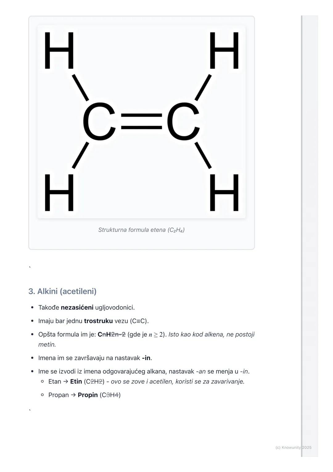 # Ugljovodonici

## Uvod u ugljovodonike

Ugljovodonici su najjednostavnija organska jedinjenja. Zovu se tako jer su
izgrađeni samo od atoma