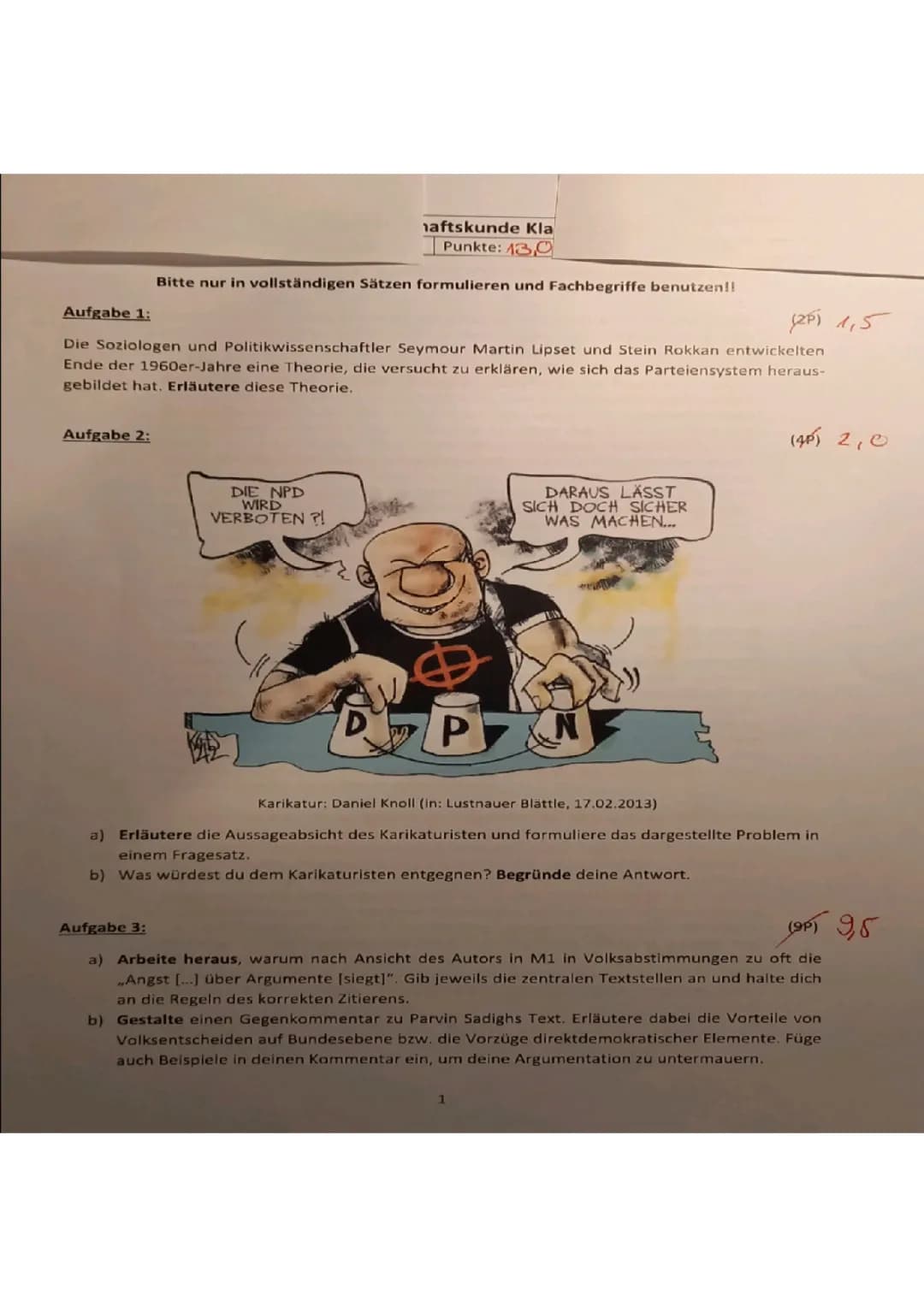 Cleavage-Theorie leicht erklärt und Konfliktlinien - Parteien und direkte Demokratie