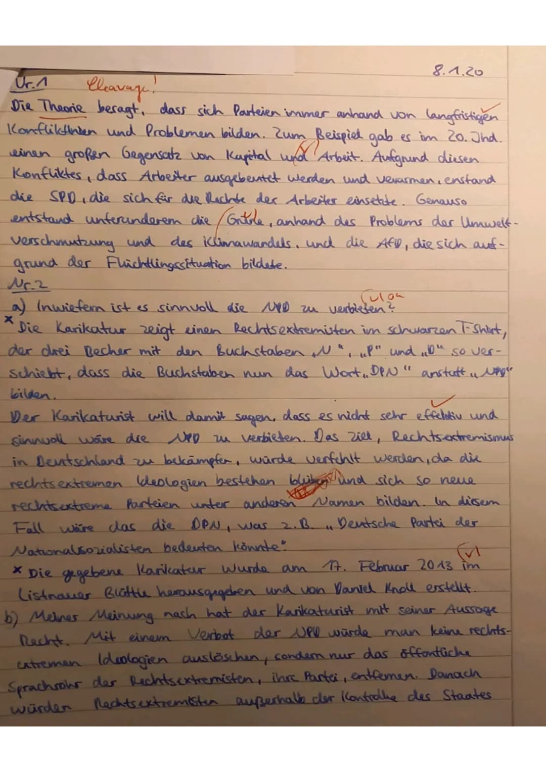 haftskunde Kla
Punkte: 13,0
Bitte nur in vollständigen Sätzen formulieren und Fachbegriffe benutzen!!
Aufgabe 1:
(25) 1,5
Die Soziologen und