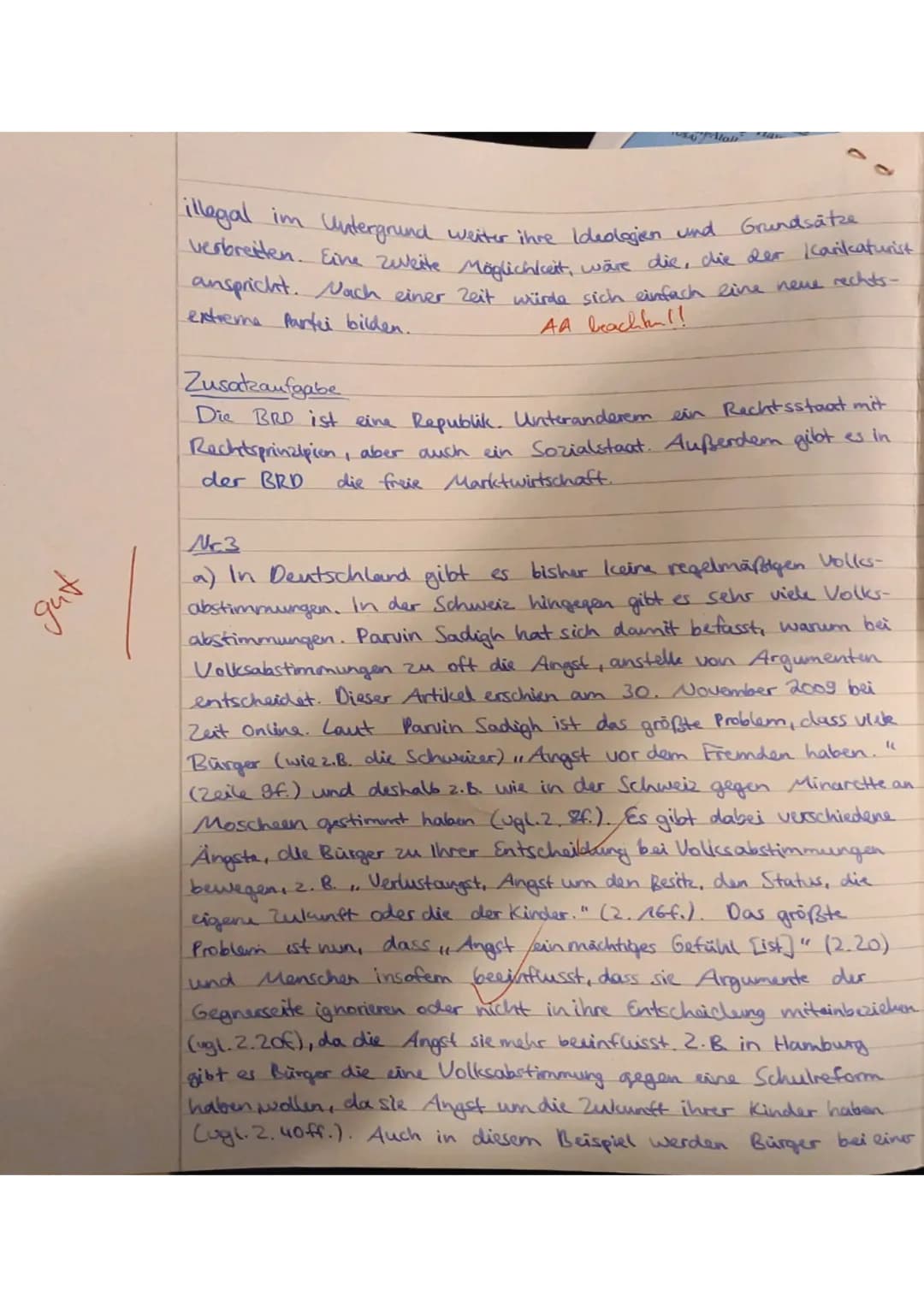 haftskunde Kla
Punkte: 13,0
Bitte nur in vollständigen Sätzen formulieren und Fachbegriffe benutzen!!
Aufgabe 1:
(25) 1,5
Die Soziologen und