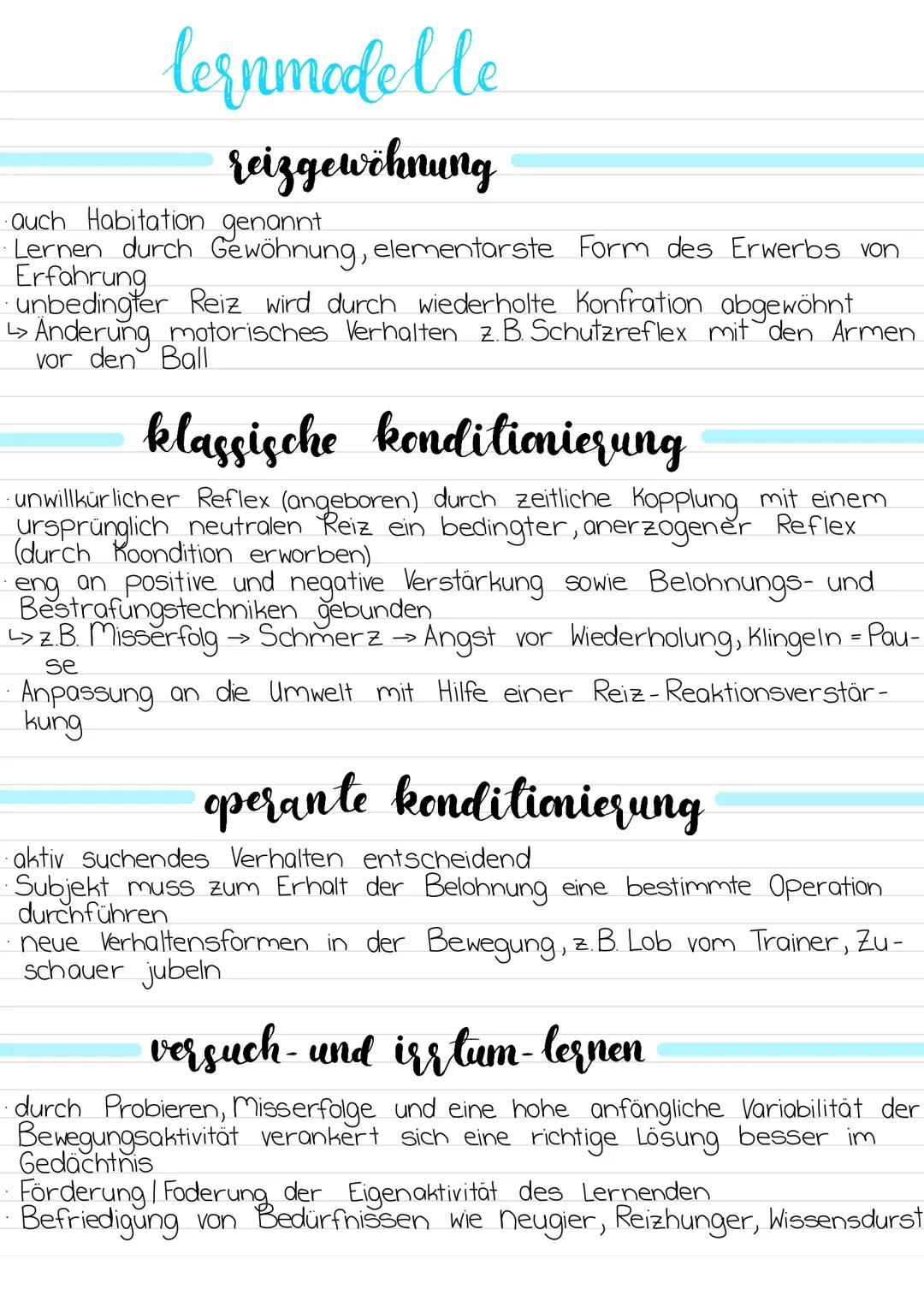 lernmodelle
reizgewöhnung
· auch Habitation genannt
Lernen durch Gewöhnung, elementarste Form des Erwerbs von
Erfahrung
unbedingter Reiz wir