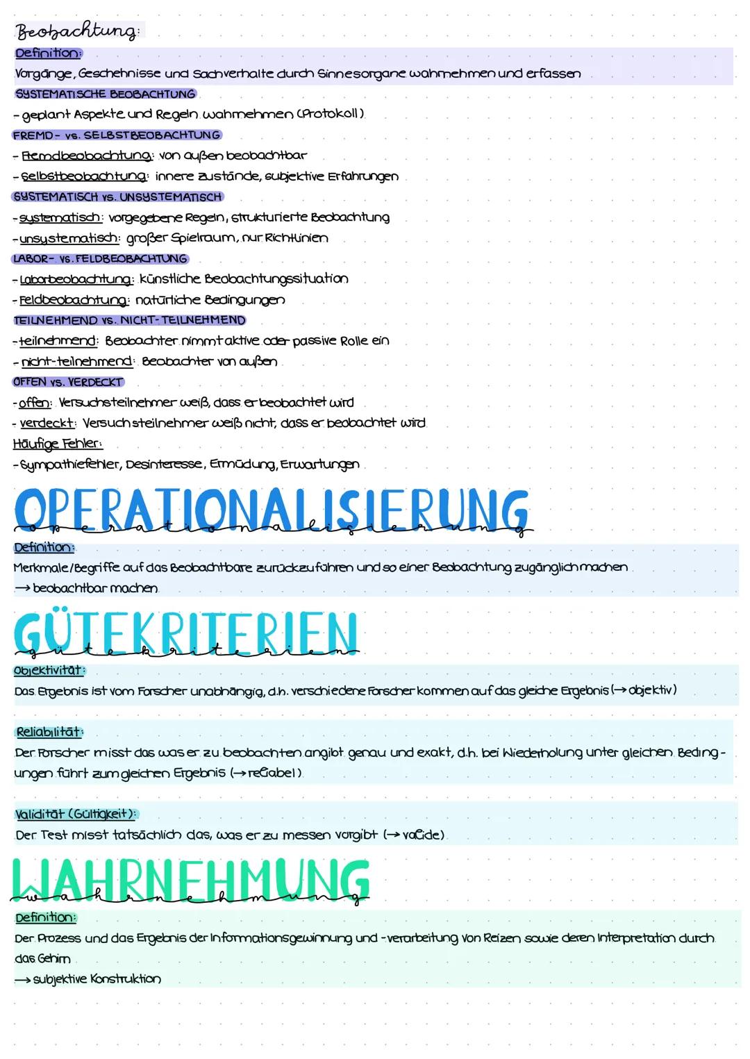 PSYCHOLOGIE
Definition:
Die Psychologie ist die Wissenschaft, die das Erleben und Verhalten von Menschen sowie deren Entwicklung im Laufe de