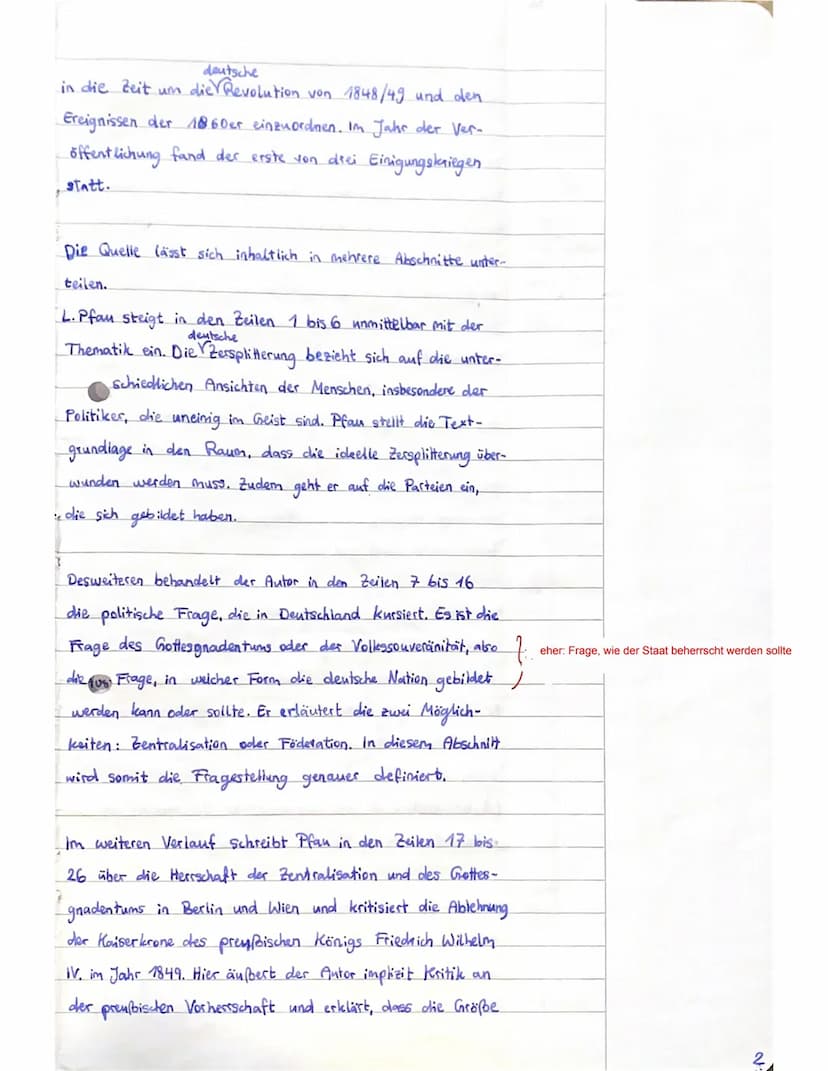 D
Geschichte LK Q1
Wertvor-
stellung von
Bishach
Klausur Nr.2
Auf dem Weg zum Nationalstaat:
Zentralisation oder Föderation¹
Jill
Quelle: Au