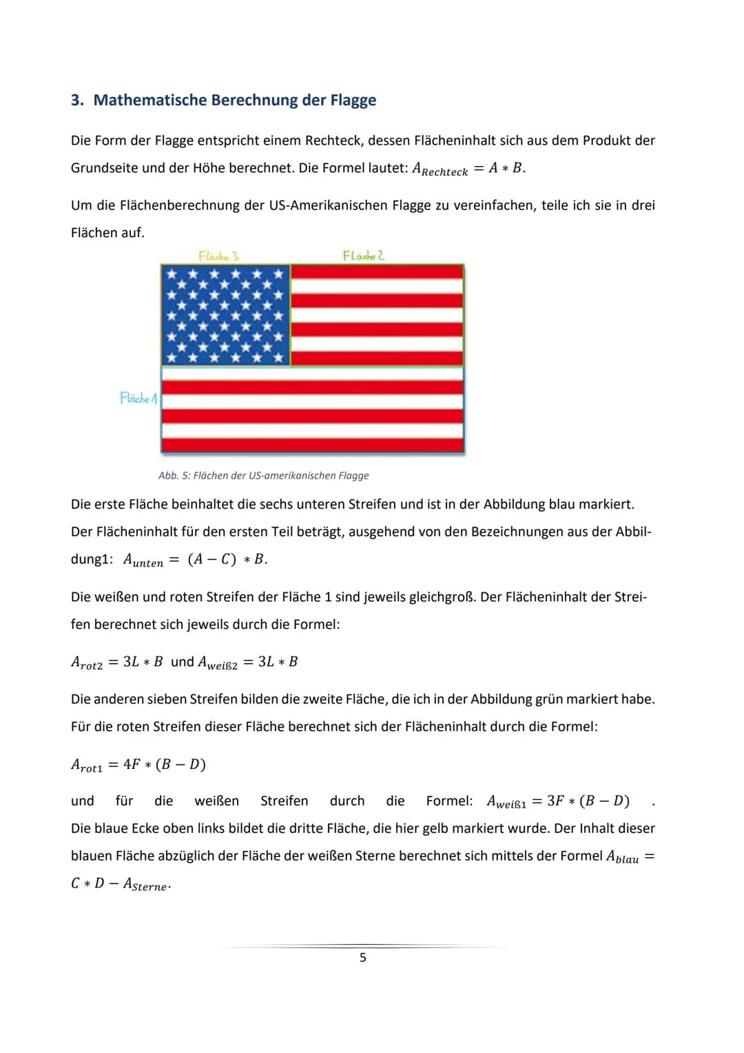 The Star-Spangled Banner
Die Berechnung des Farbverhältnisses der US-amerikanischen Flagge
unter besonderer Berücksichtigung des Pentagramms