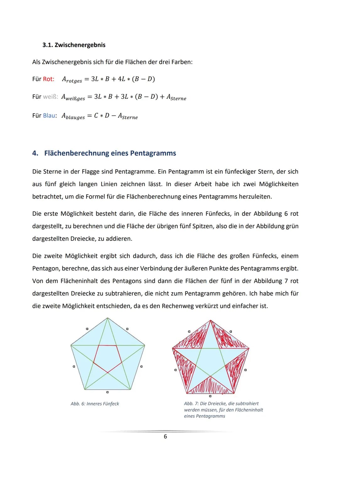 The Star-Spangled Banner
Die Berechnung des Farbverhältnisses der US-amerikanischen Flagge
unter besonderer Berücksichtigung des Pentagramms