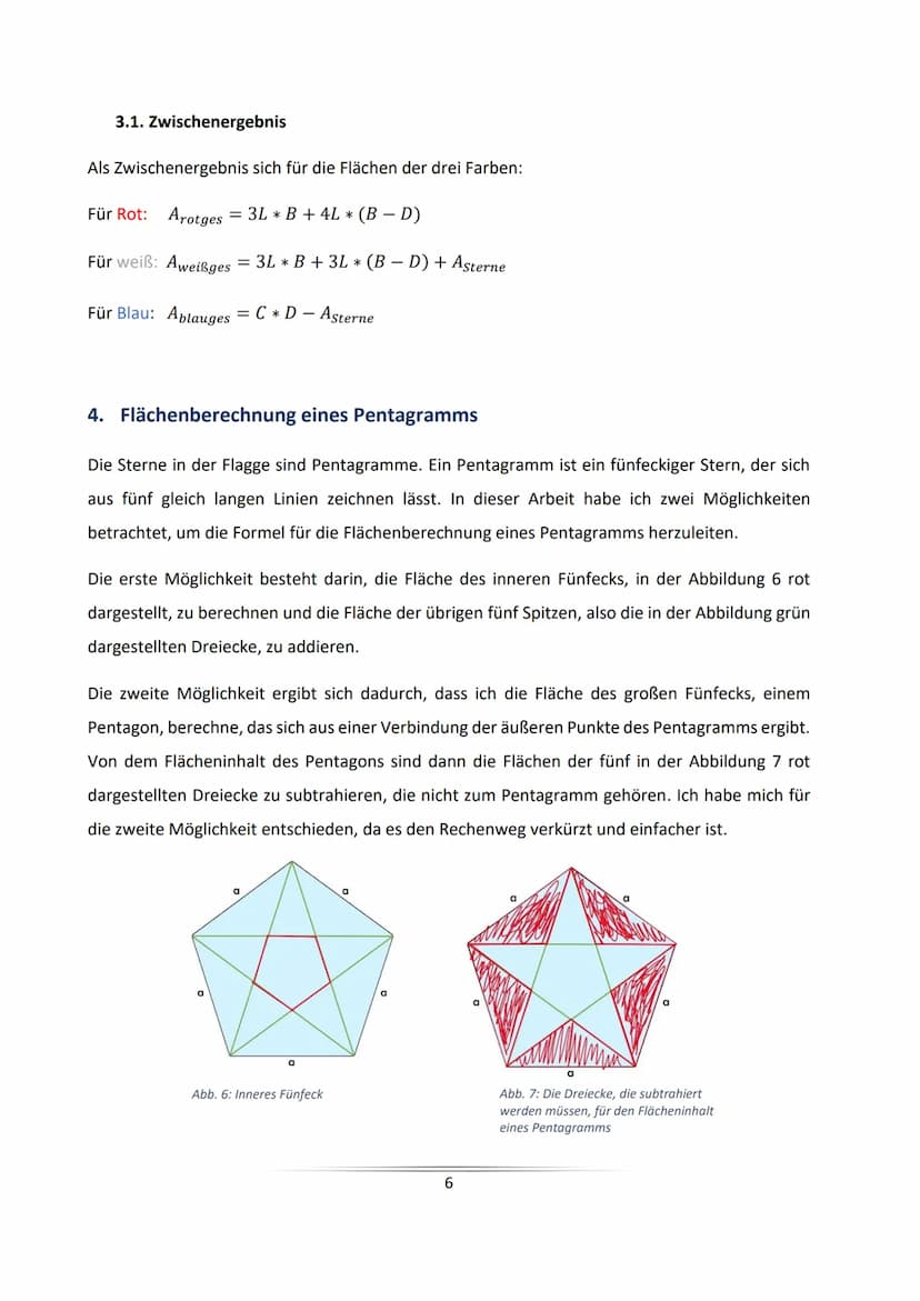 The Star-Spangled Banner
Die Berechnung des Farbverhältnisses der US-amerikanischen Flagge
unter besonderer Berücksichtigung des Pentagramms