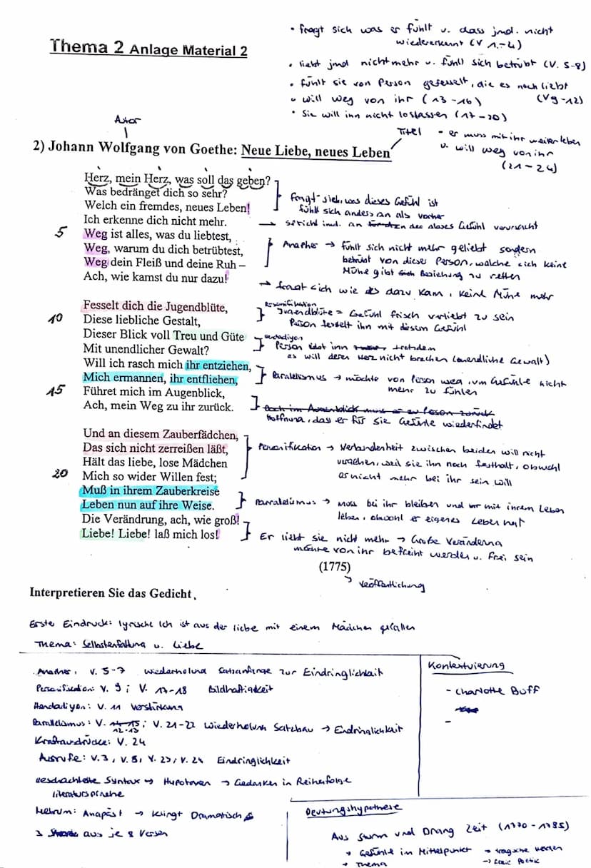 1. Klausur 11/1
Interpretation lyrischer Texte
Wählen Sie eines der beiden Themen und bearbeiten Sie es entsprechend der
Aufgabenstellung.
T