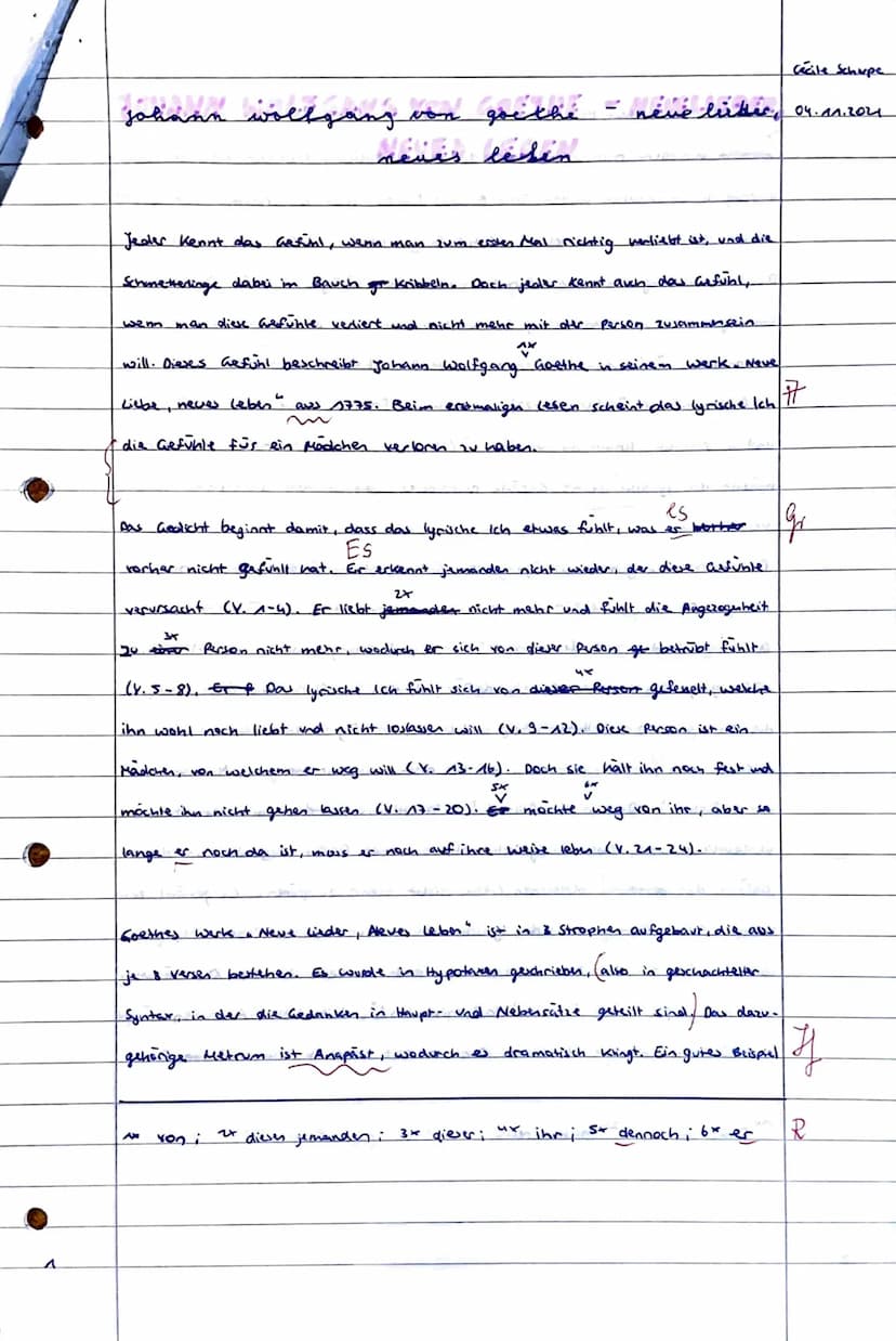 1. Klausur 11/1
Interpretation lyrischer Texte
Wählen Sie eines der beiden Themen und bearbeiten Sie es entsprechend der
Aufgabenstellung.
T