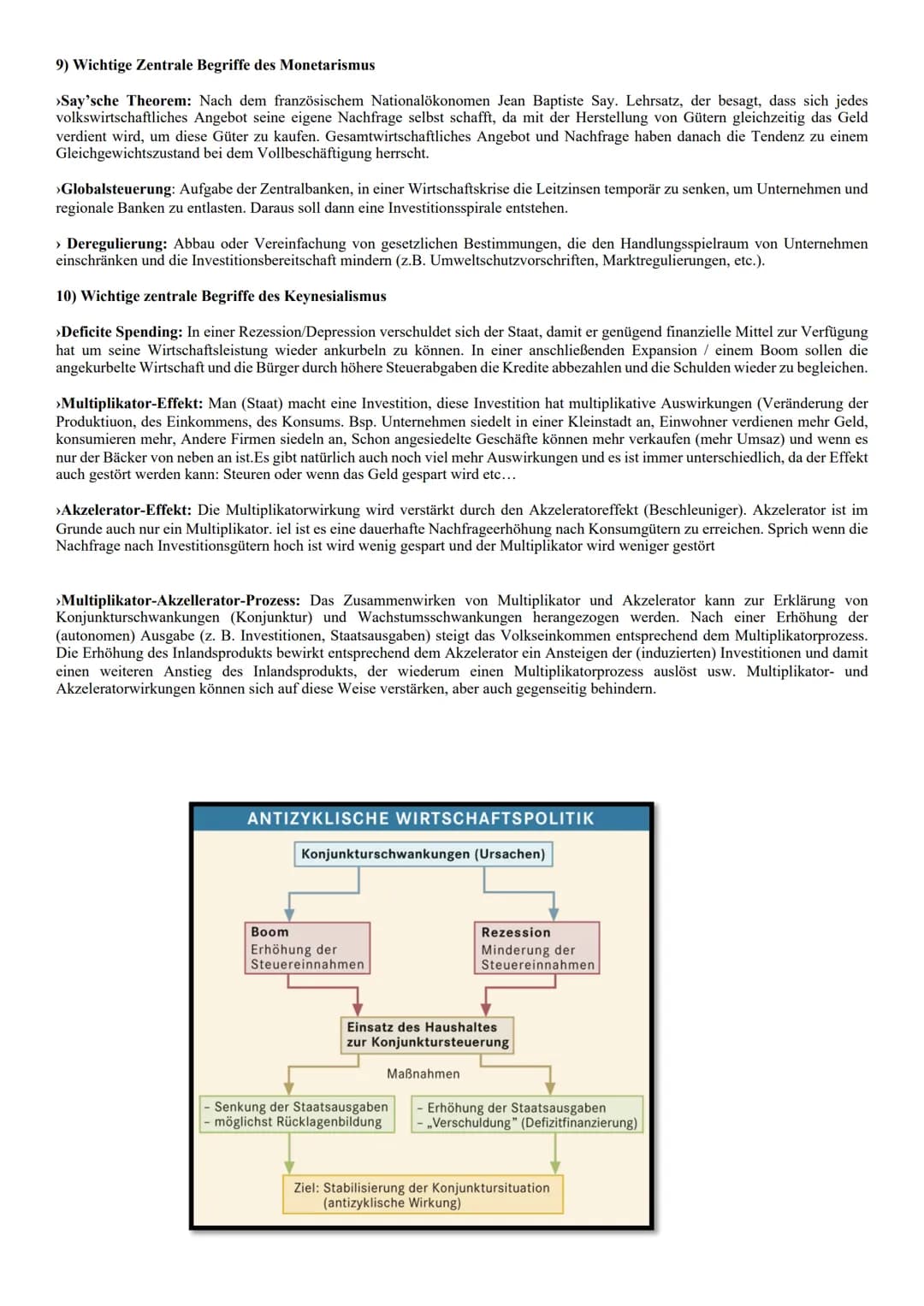 KLAUSURVORBEREITUNG
KONJUNKTURBEWEGUNGEN & KONJUNKTURPOLITIK
1) Was bedeutet eigentlich Konjunktur?
Wenn von Konjunktur die Rede ist, ist di