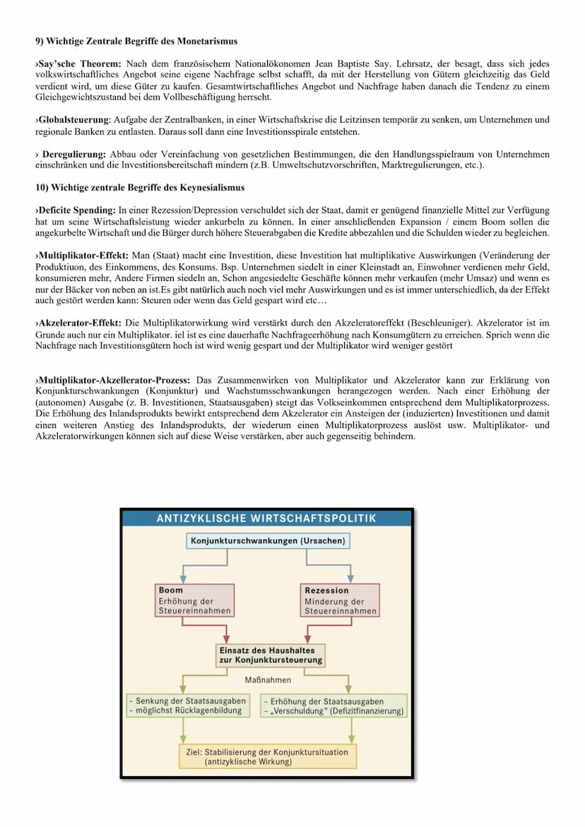 KLAUSURVORBEREITUNG
KONJUNKTURBEWEGUNGEN & KONJUNKTURPOLITIK
1) Was bedeutet eigentlich Konjunktur?
Wenn von Konjunktur die Rede ist, ist di