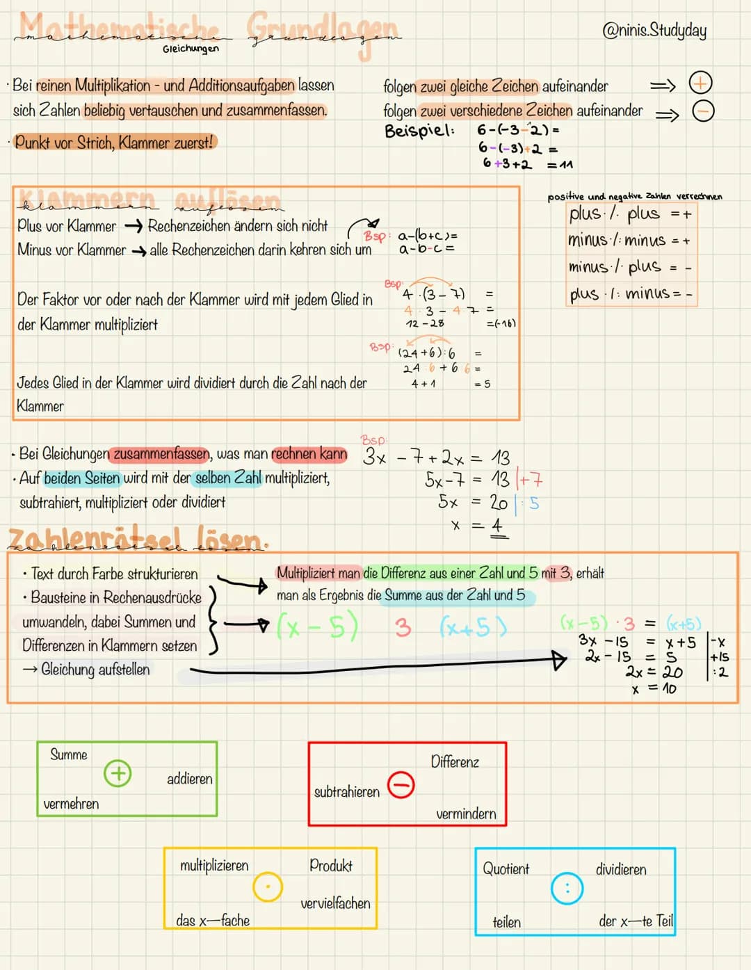 Mathematische Geundlagen
Bei reinen Multiplikation - und Additionsaufgaben lassen
sich Zahlen beliebig vertauschen und zusammenfassen.
Punkt
