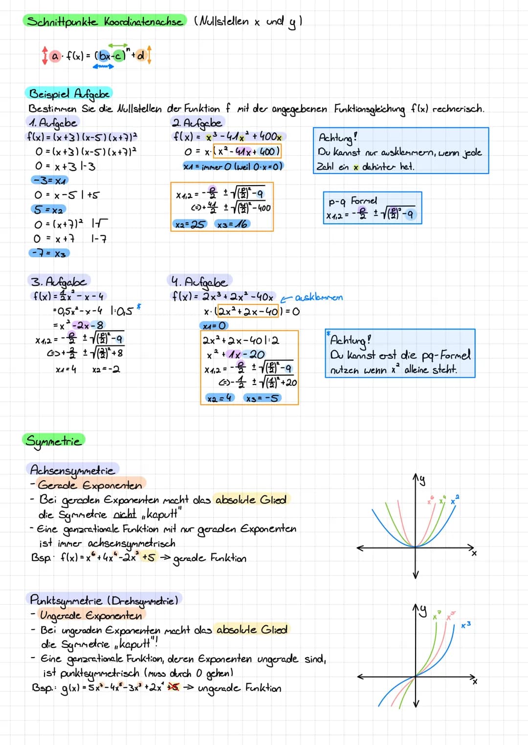 Lernzettel Funktionen
Grad funktion und Funktionswerte
f(x)=2x²+3
g(x)=2x²+3x+5
h (x) = 2x³ + 4x² + 2x+5
i(x) = x² +5² +2
g(x)=-x5-x² + 3x² 